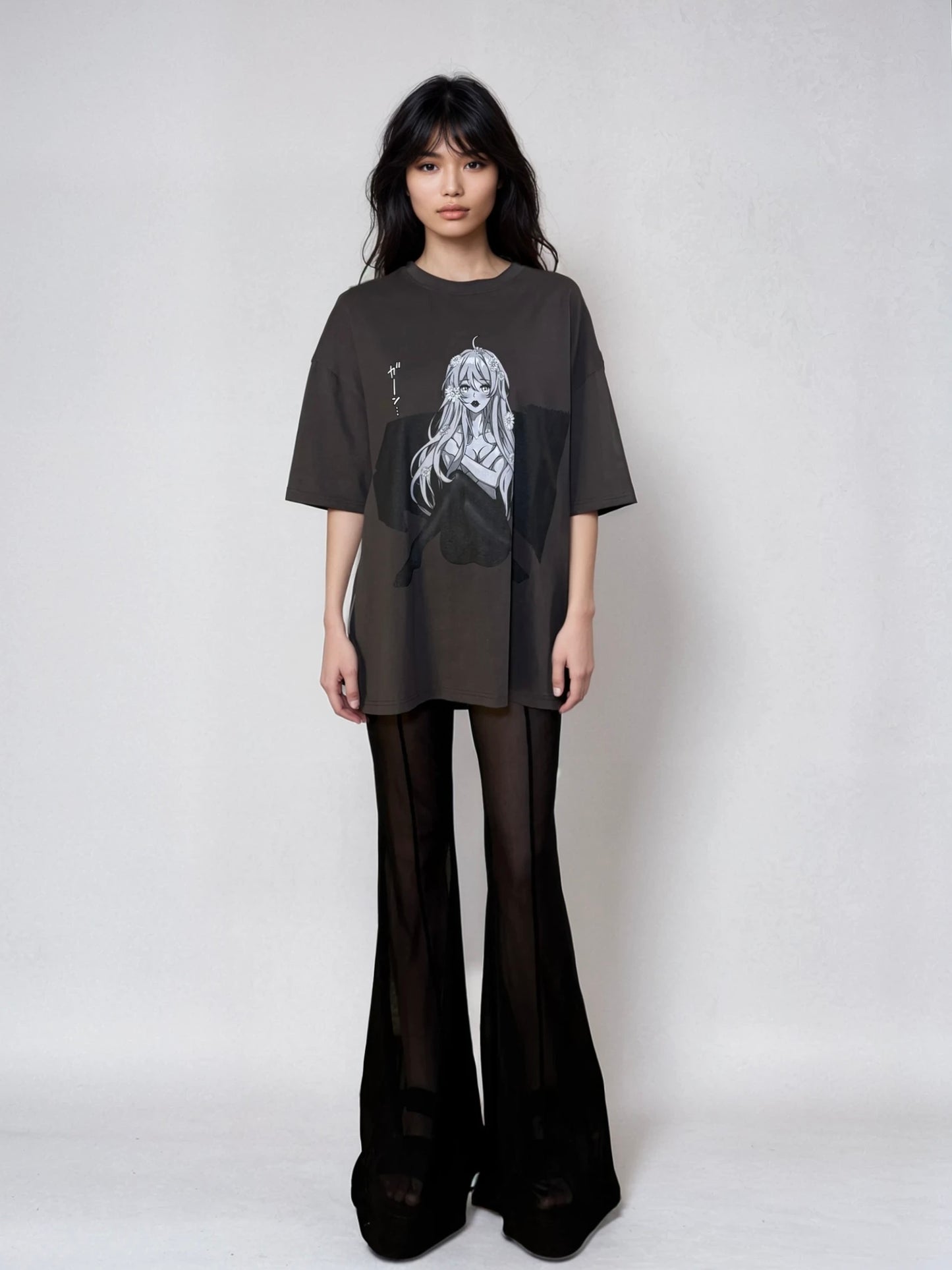 Playmate Oversize Deep Drop Shoulder Tee