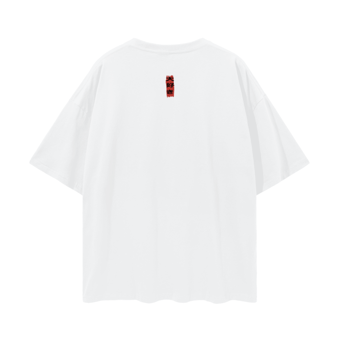 Re:Birth Red Oversized Deep Drop Shoulder Tee