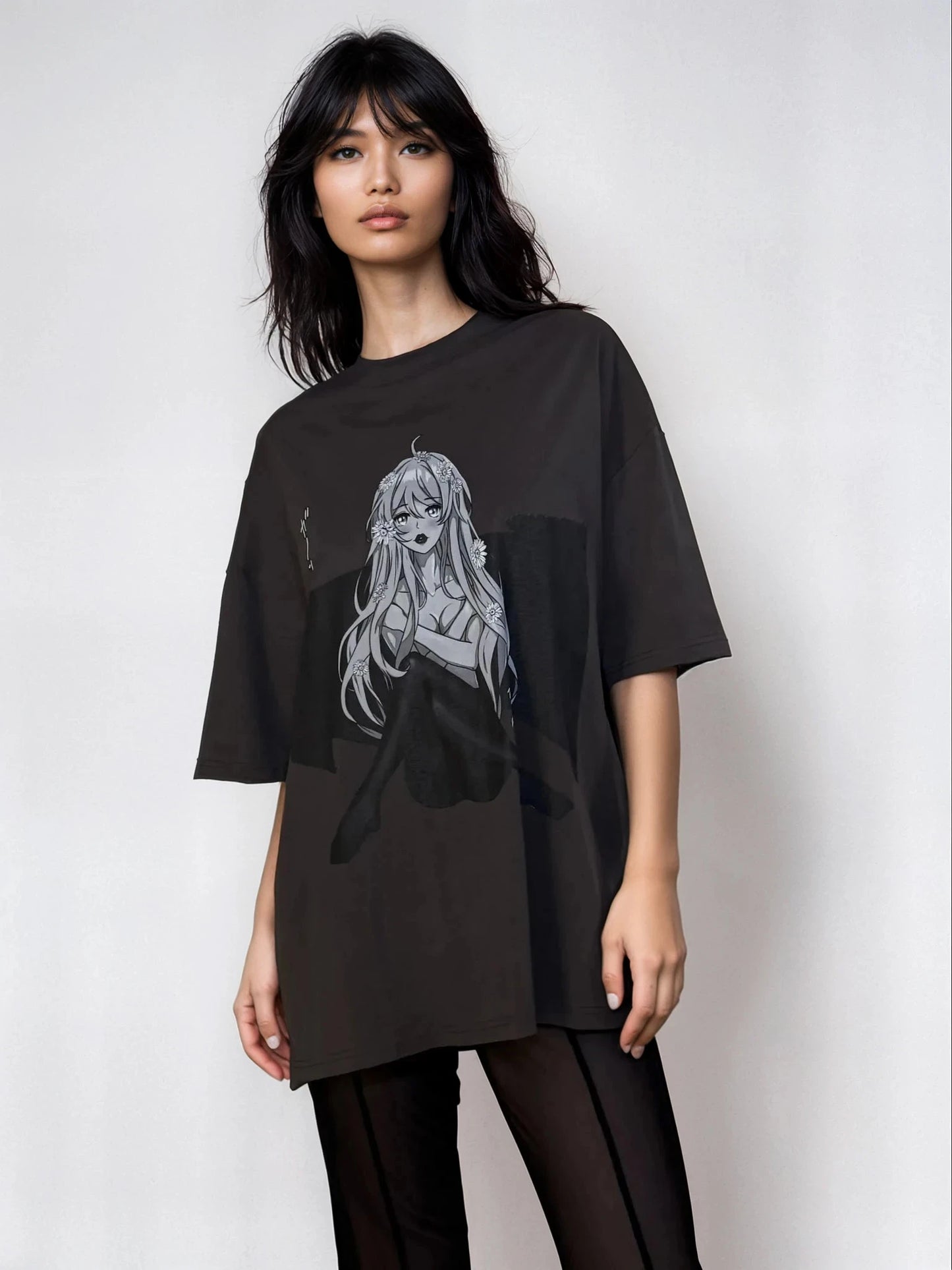 Playmate Oversize Deep Drop Shoulder Tee