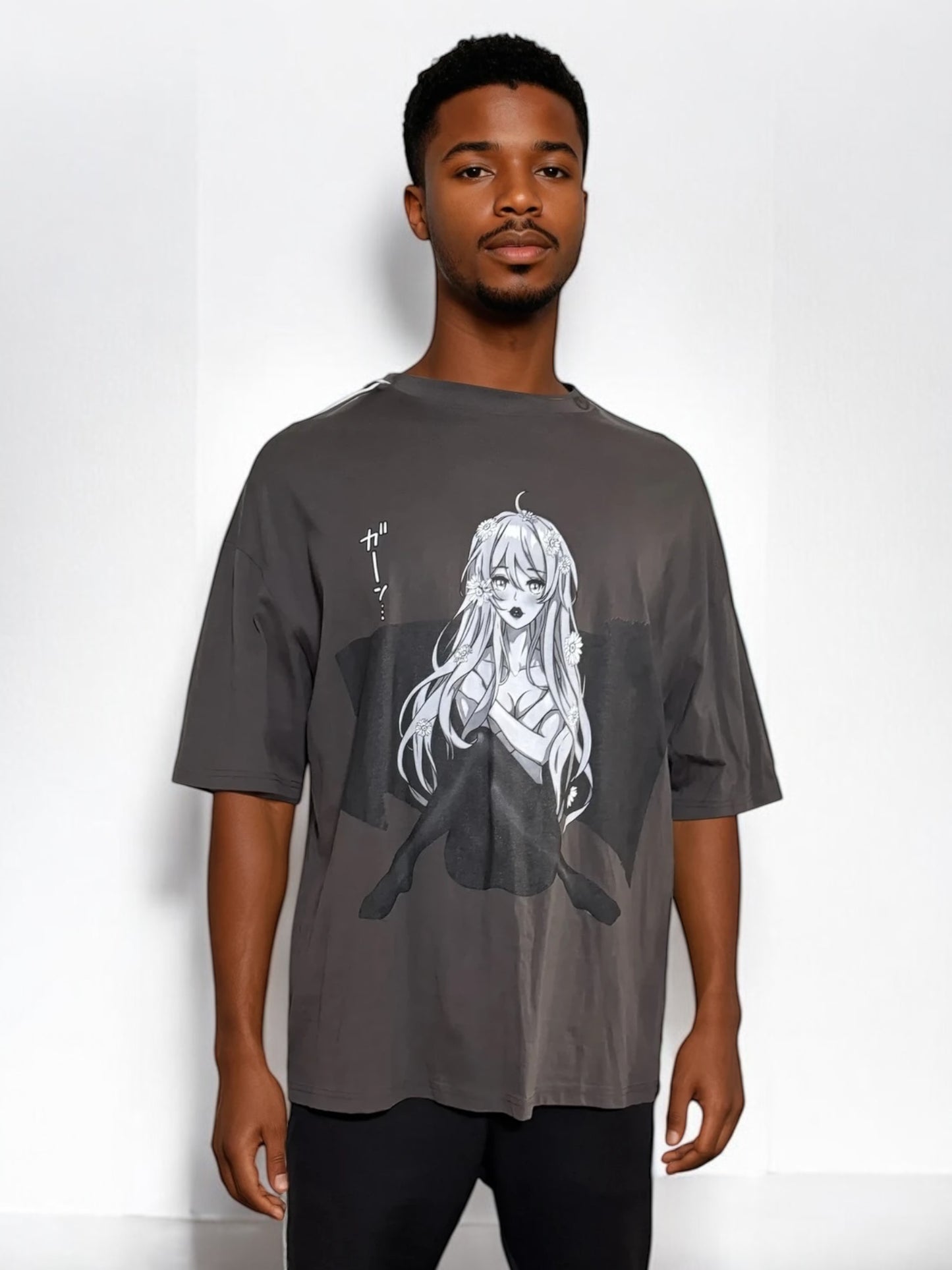 Playmate Oversize Deep Drop Shoulder Tee
