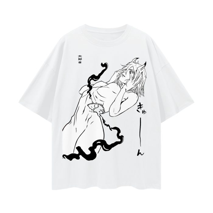 Re:Birth Oversized Deep Drop Shoulder Tee