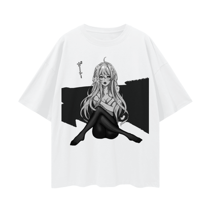 Playmate Oversize Deep Drop Shoulder Tee