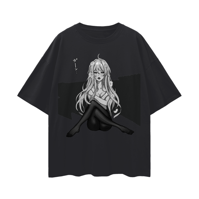 Playmate Oversize Deep Drop Shoulder Tee